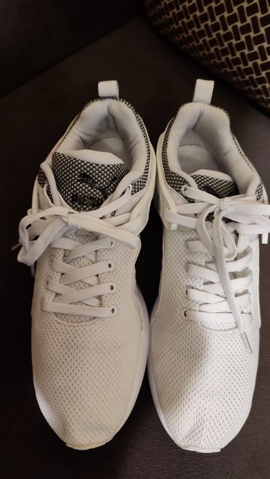 Puma Aril Blaze Trainers Lace Up Mens Shoes White Textile 359792 05