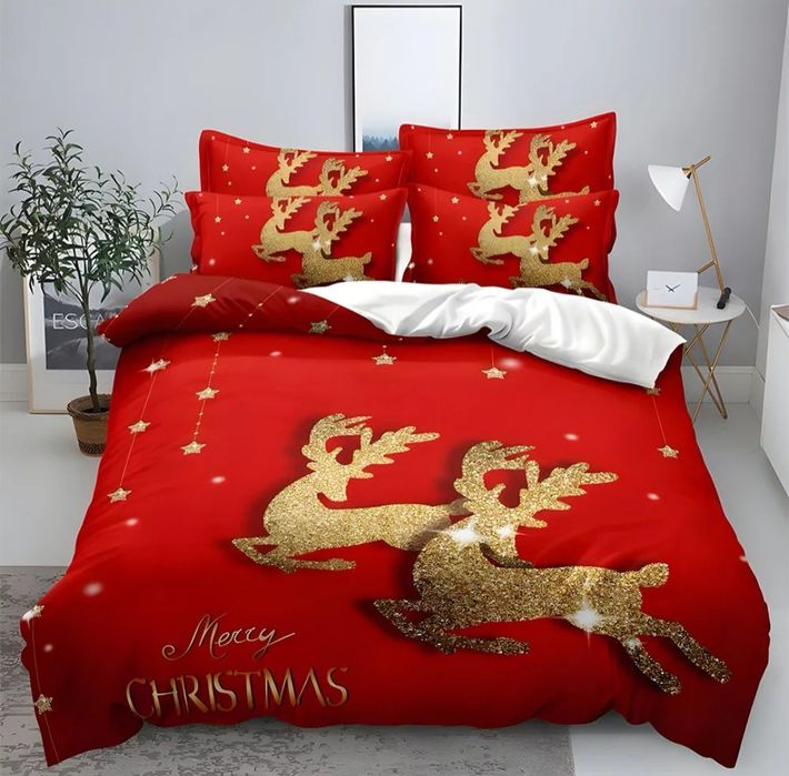 Двулицеви коледни спални комплекти