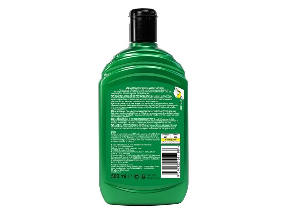 Ceara auto lichida Turtle Wax TW23 Original Wax pentru luciu si protectie vopsea, 500 ml