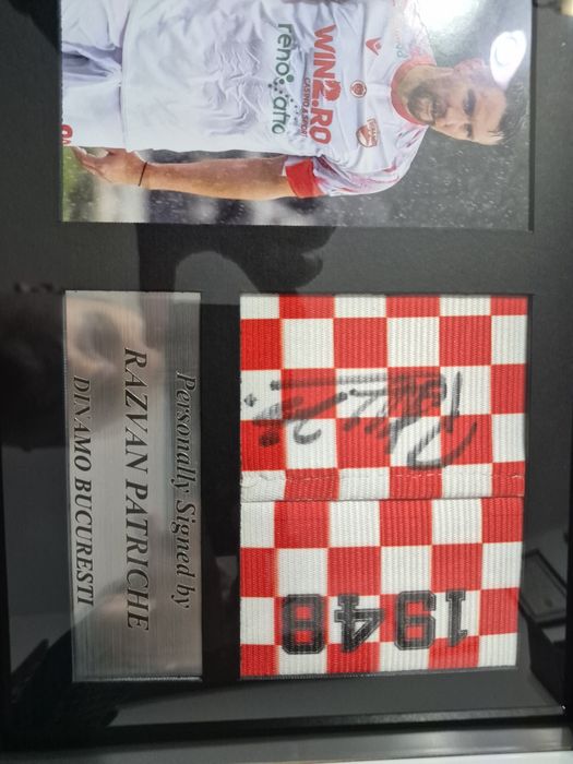 Răzvan Patriche - Dinamo Bucuresti banderola de capitan cu autograf