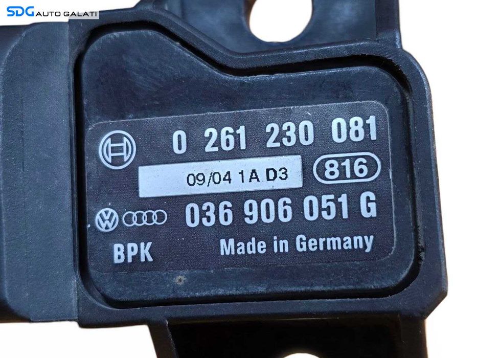 Senzor Presiune MAP Volkswagen Passat B6 1.6 2.0 FSI 2005 - 2010 Cod 036906051G 0261230081 [N4892]