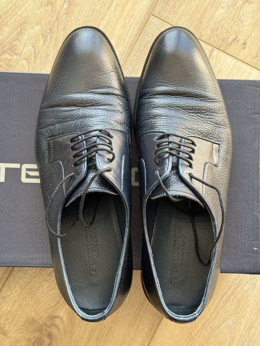 Тъмно сини класически обувки Teodor