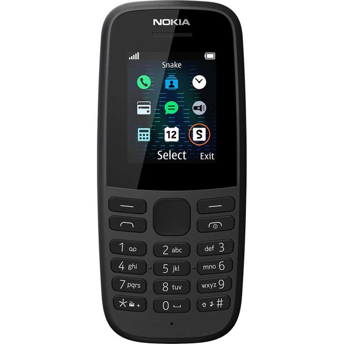 НОВ! Nokia 105 4th Edition Dual Sim Black 24м. Гаранция!