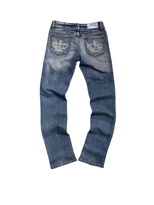 Y2K Crown BlueBlack Denim