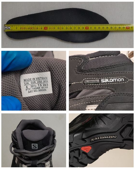 Ghete SALOMON Contragrip MID Gore-Tex, trekking, munte, Nr. 39 1/3 EU