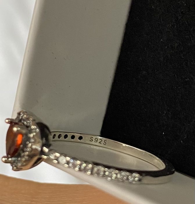 Сребърен пръстен сърце