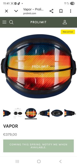 Kiteboarding harness Prolimit Atom,Addict