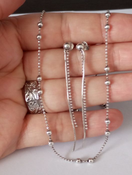 Set cercei și colier argint 925