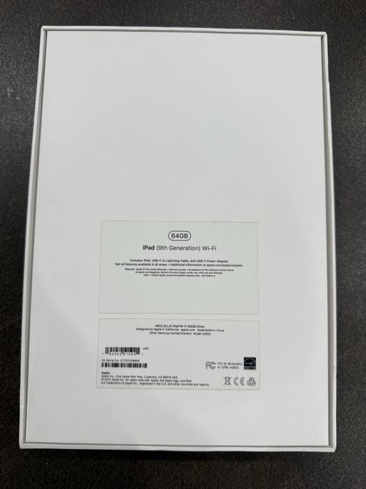 Ipad 9th Generation Wi-Fi 64GB