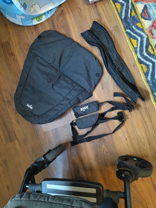 Коляска Joie Chrome Dlx, 2 в 1 прогулочный блок + люлька в отл. сост.