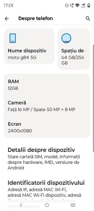 Vând telefon Motorola g 84