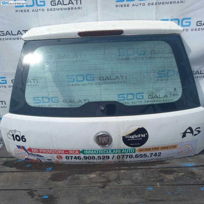 Hayon Haion Portbagaj Dezechipat cu Luneta Geam Sticla Fiat Grande Punto 2005 - 2011 [2547]
