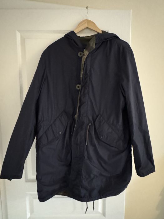 Moncler Reversible Parka Camo / Navy