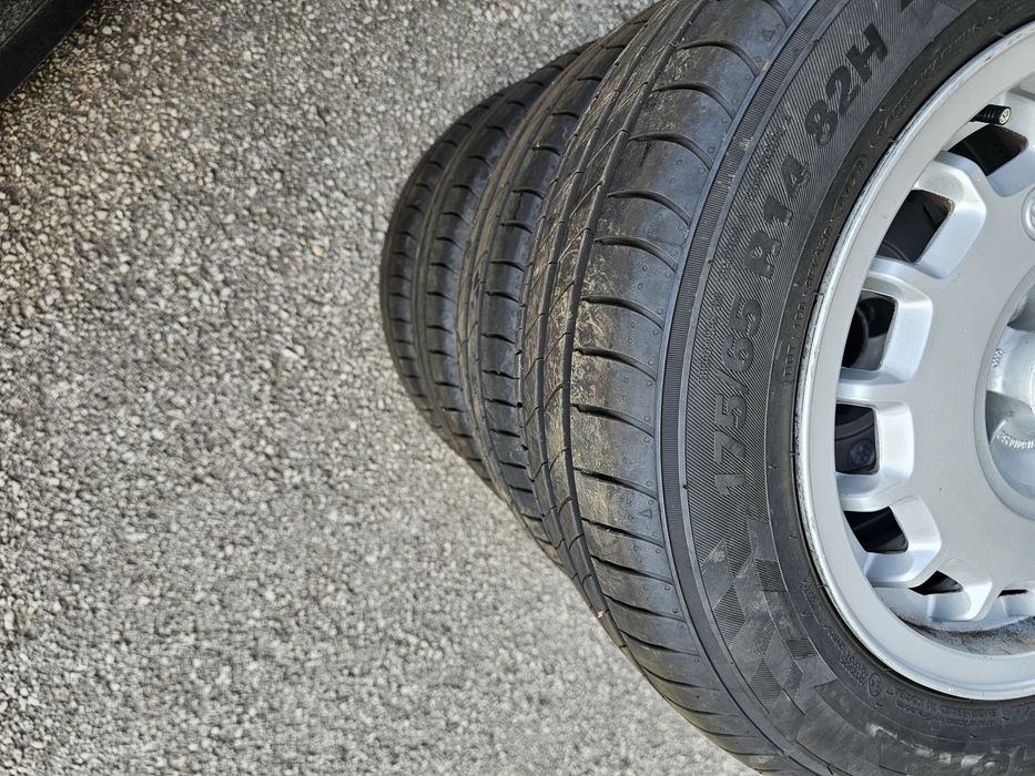 Джанти VW Montreal 14" 4x100 + летни Kumho + зимни Toyo — Golf 2