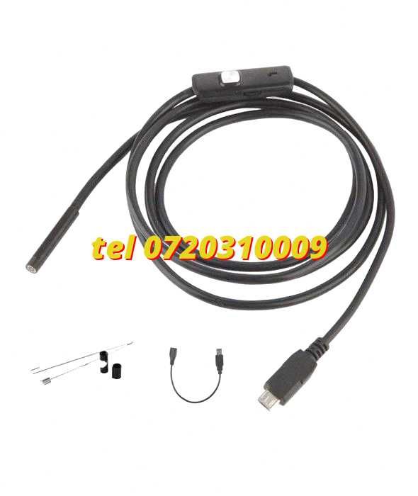 2 M Camera Endoscop / Boroscop , 6 Iluminare Lumina Led Inspectii Tehnice / Instalatii Pentru Iluminare Si Montaj Pe Echipamente Compatibile