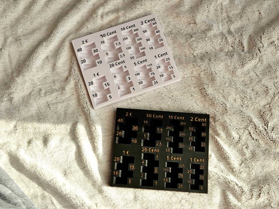 Компактен малък Евро монетник. Compact and small euro coins tray