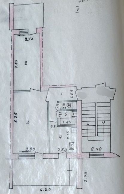 *2 комн. 56 м². Два балкона. Кирпич