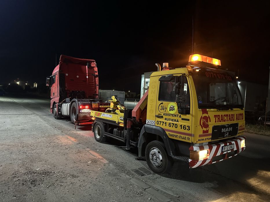 Vulcanizare Mobila Camioane / Tractari Auto Recuperator Camioane 24/24