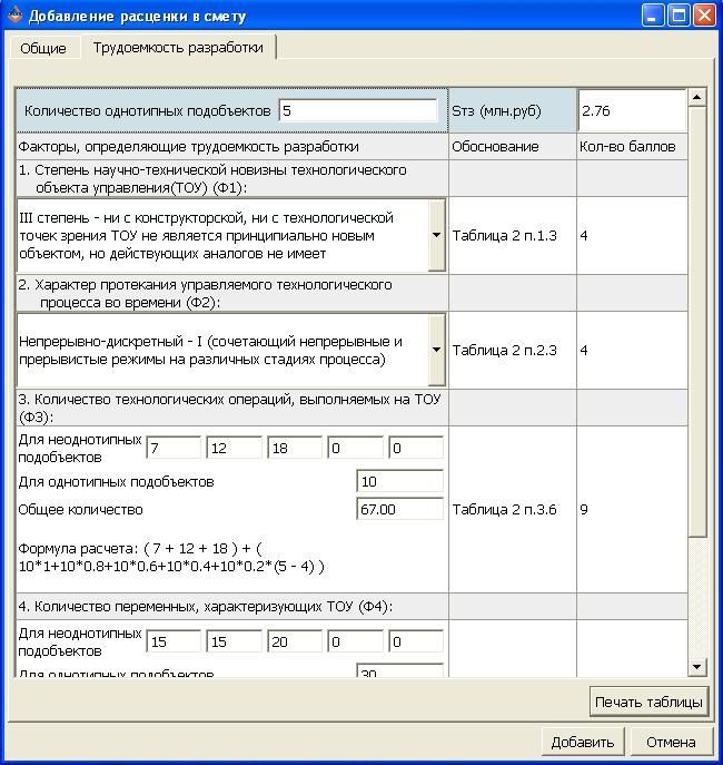 Сметы на проектирование АСУТП (ПИР)