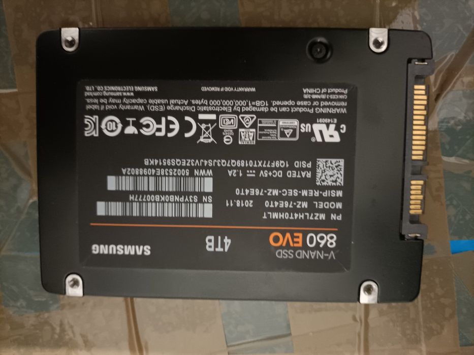 vand ssd samsung evo 860 4tb sata3 2.5" bulk sh 400+ zile 100% viat
