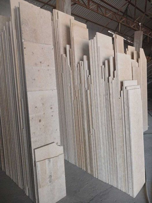 Travertin fasad ishlari uchun 1-sloy 2-sloy Qirg'iziston