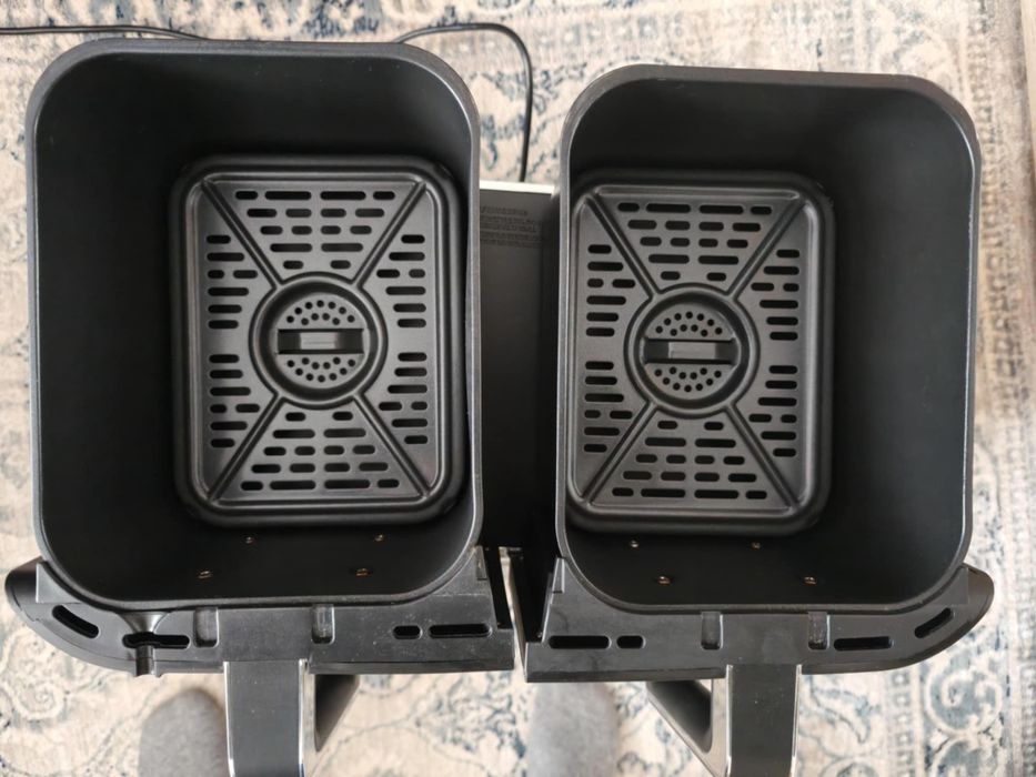 Air Fryer Ninja Dual AF451, 9.5l, 2470W, Friteuza cu aer cald ca Nou