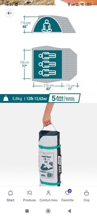 Pentru camping MH 100XL/3PERS