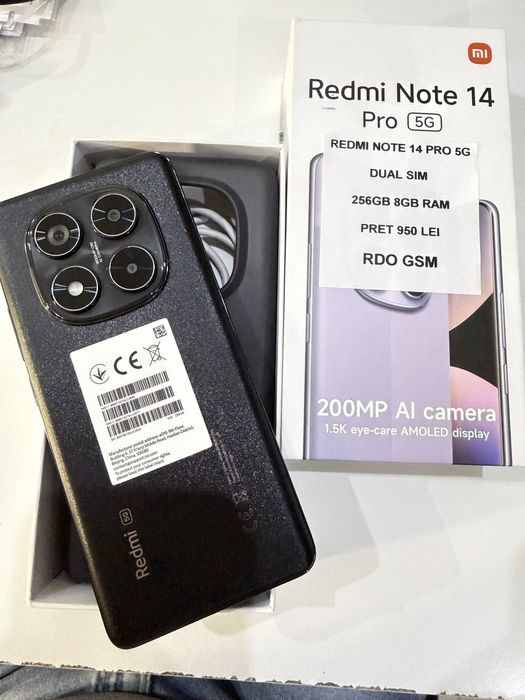 Xiaomi Redmi Note 14 Pro 256gb Nou/Garantie