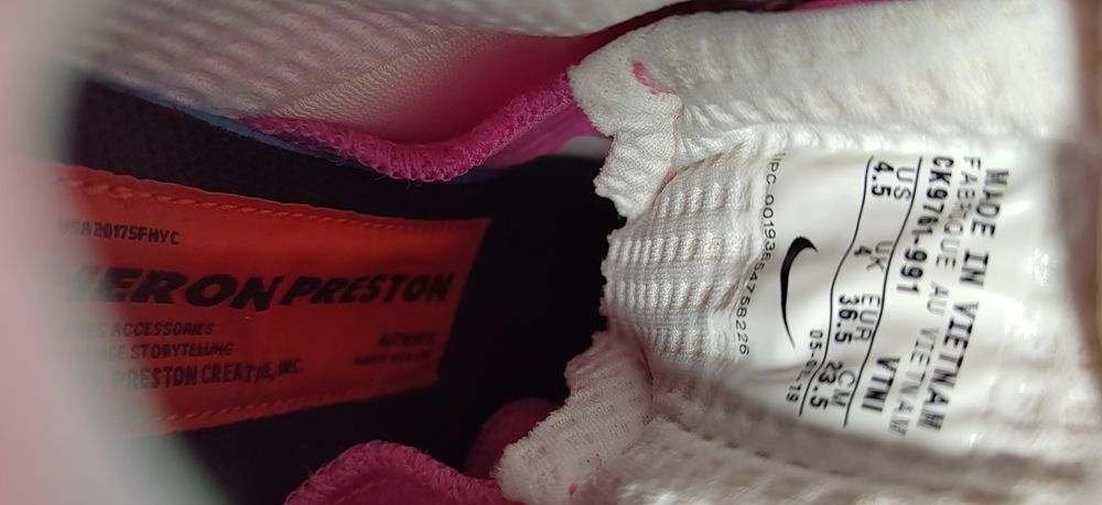 Nike Air Max 720 ID Heron Preston, номер 36,5