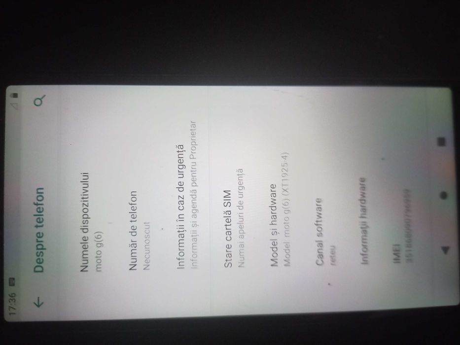 Vand telefon Motorola g6