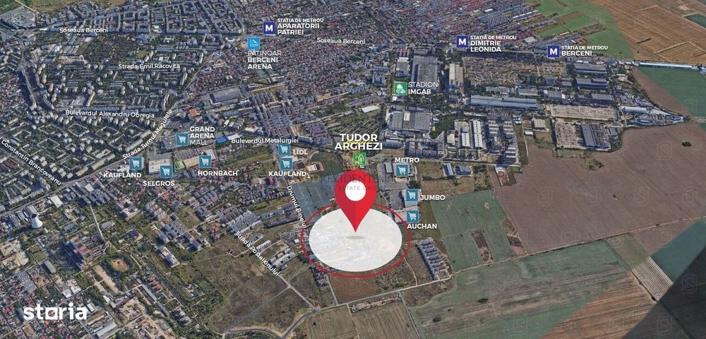 Teren 5.009 mp – Sector 4, zona Metalurgiei – Drumul Binelui