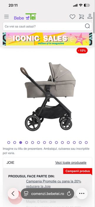 Carucior Joie finiti signature 3 in 1