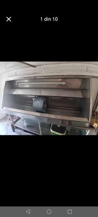 Hota profesionala cu filtre neon și motor,dimensiuni 200cmx80cm