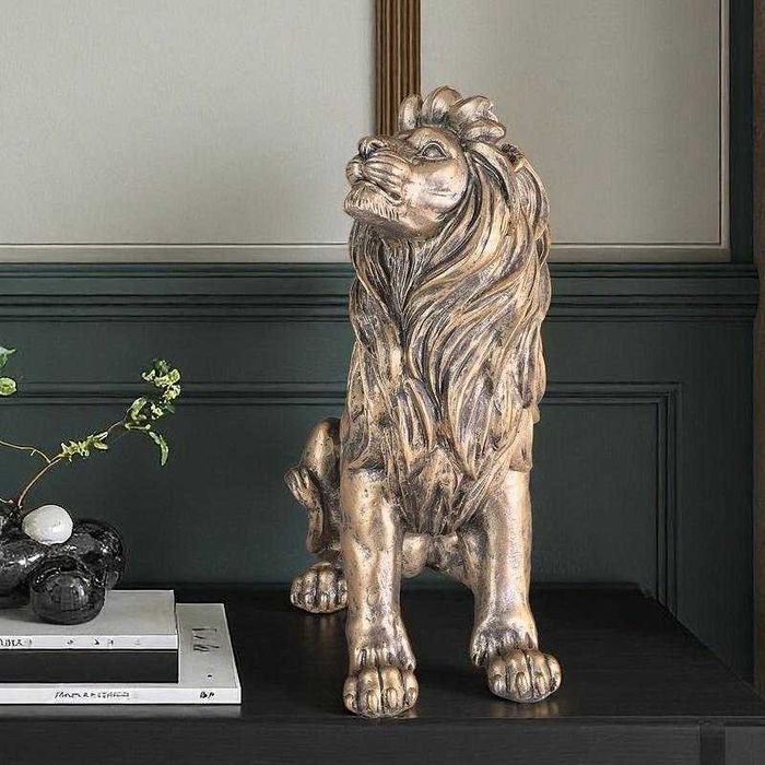 Нова Статуетка Лъв  или Закачалка Лъв за Стена 22см -Декорация