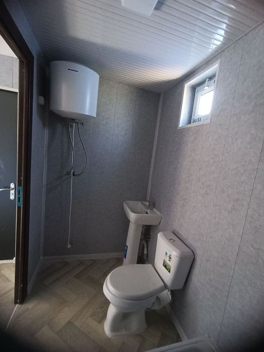 6 metrli konteyner domik 1 xonali ofis san uzel dush bilan
