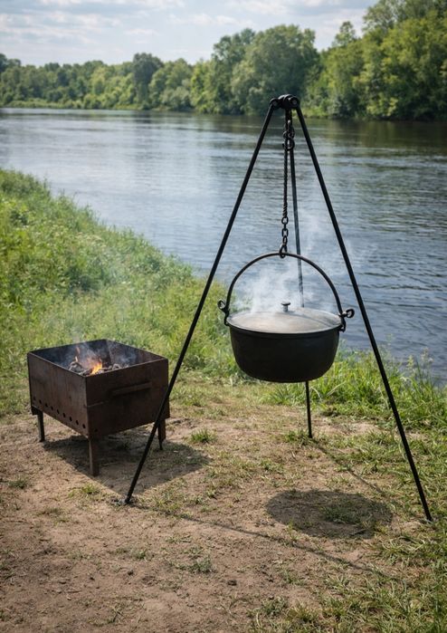 Казан мангал тренога чайник