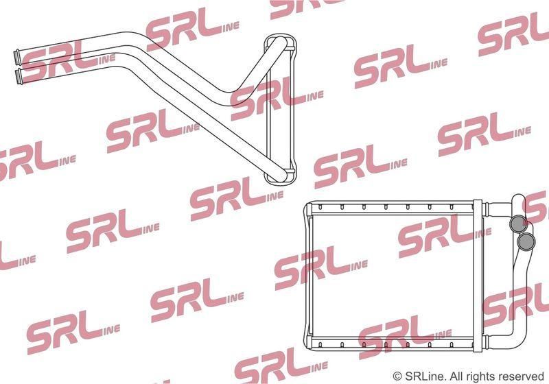 Radiator incalzire Kia Sorento 2015-2020, 230x160x26mm, Tipul radiatorului: fagure brazat, OE 97138C6000, SRLine