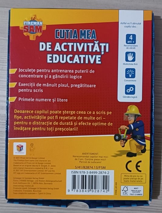 Joc Cutia mea de activitati educative