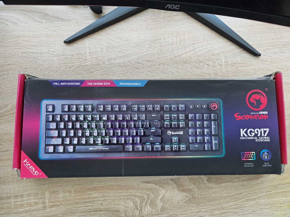 2x tastaturi gaming mecanice MARVO/SCORPIO RGB - ofertă pachet