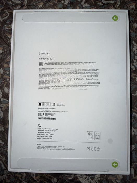 iPad A16 Wi-Fi 256GB pink