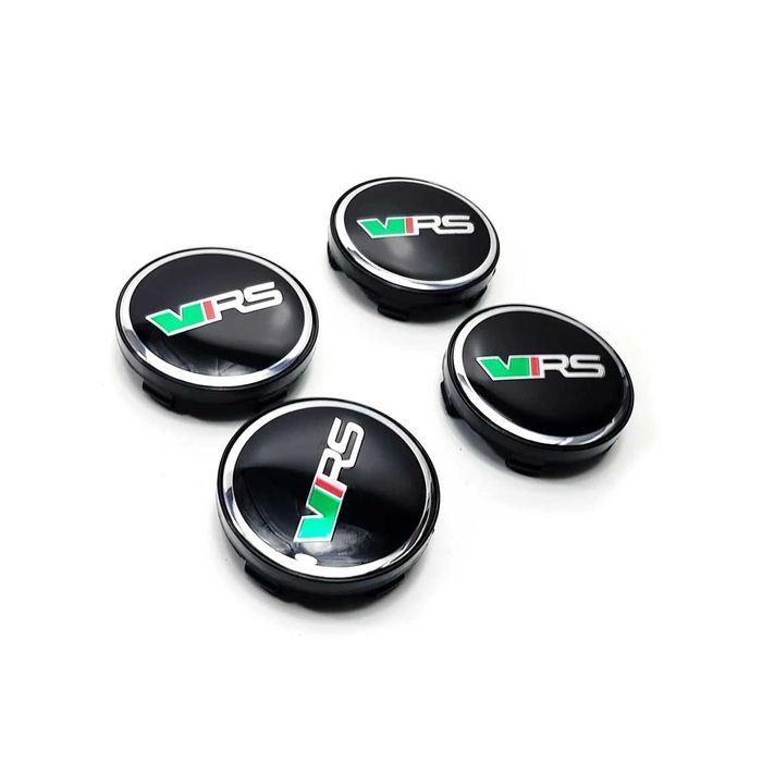 Set 4 Embleme Jante 56MM 60MM SKODA Model RS VRS, Capace Roti Emblema