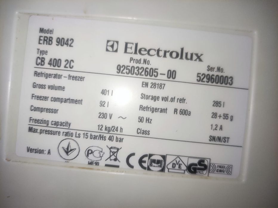 Продам холодильник Electrolux
