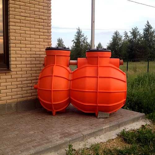 Септик Биосток 3 биологическая очистка объёмом 1500 литров