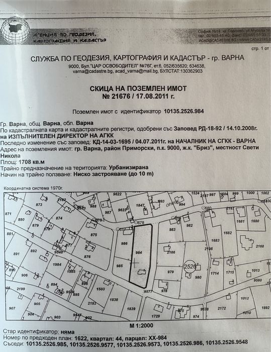 Имот с къща в м-ст “Св.Никола”