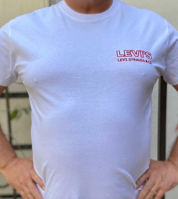 Футболки премиум класса, с вышитыми джинсовыми брендами