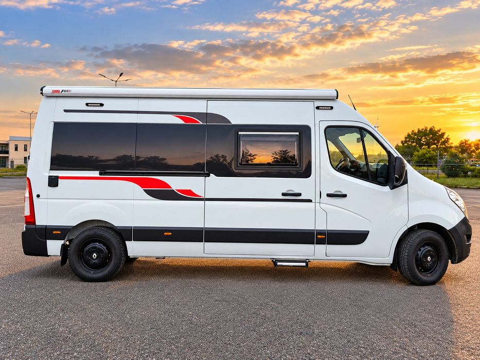 Vand/ Schimb -Campervan Renault Master 3 omologata 4 locuri in centuri