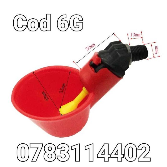 Gaini curci fazani pasari pui-ADAPATORI cu prindere pt galeti -Nou- 6G