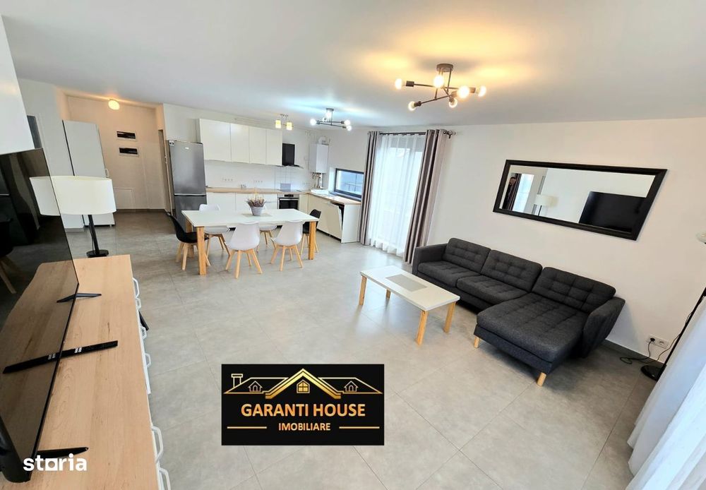 Penthouse de inchiriat, mobilat si utilat, 2 parcari subterane, 700€