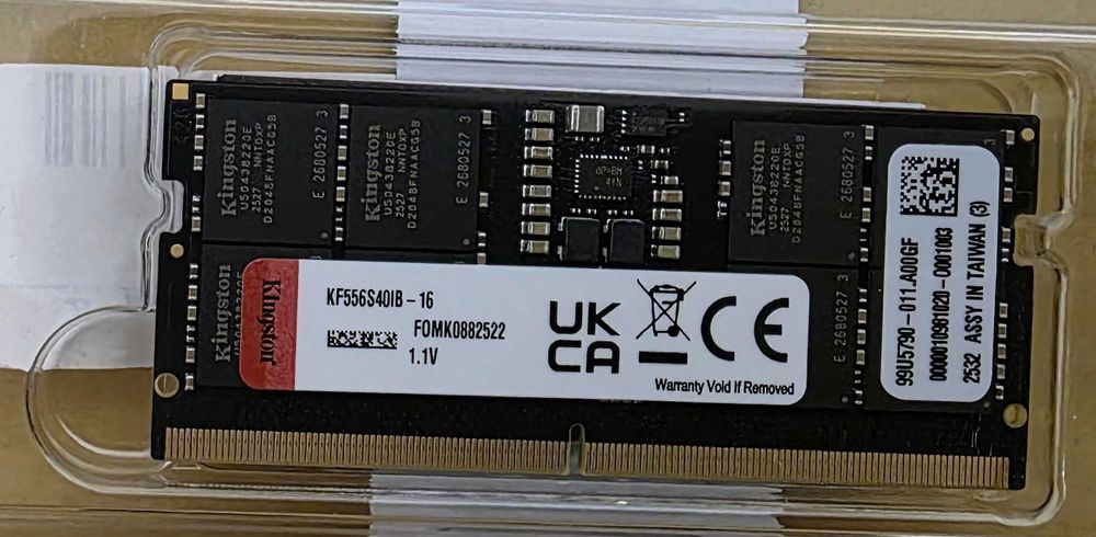 Memorie Kingston FURY Impact, 32GB (2x16GB) DDR5, 5600MHz CL40 SODIMM