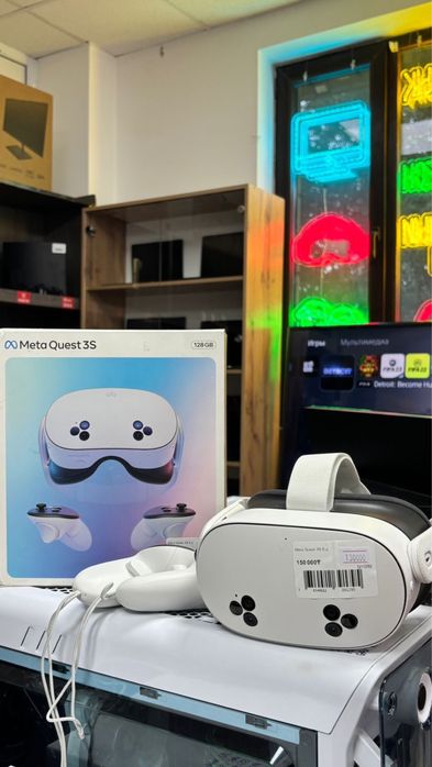 Виртуальные очки реальности Meta Quest 3S 128Gb, полный комплект